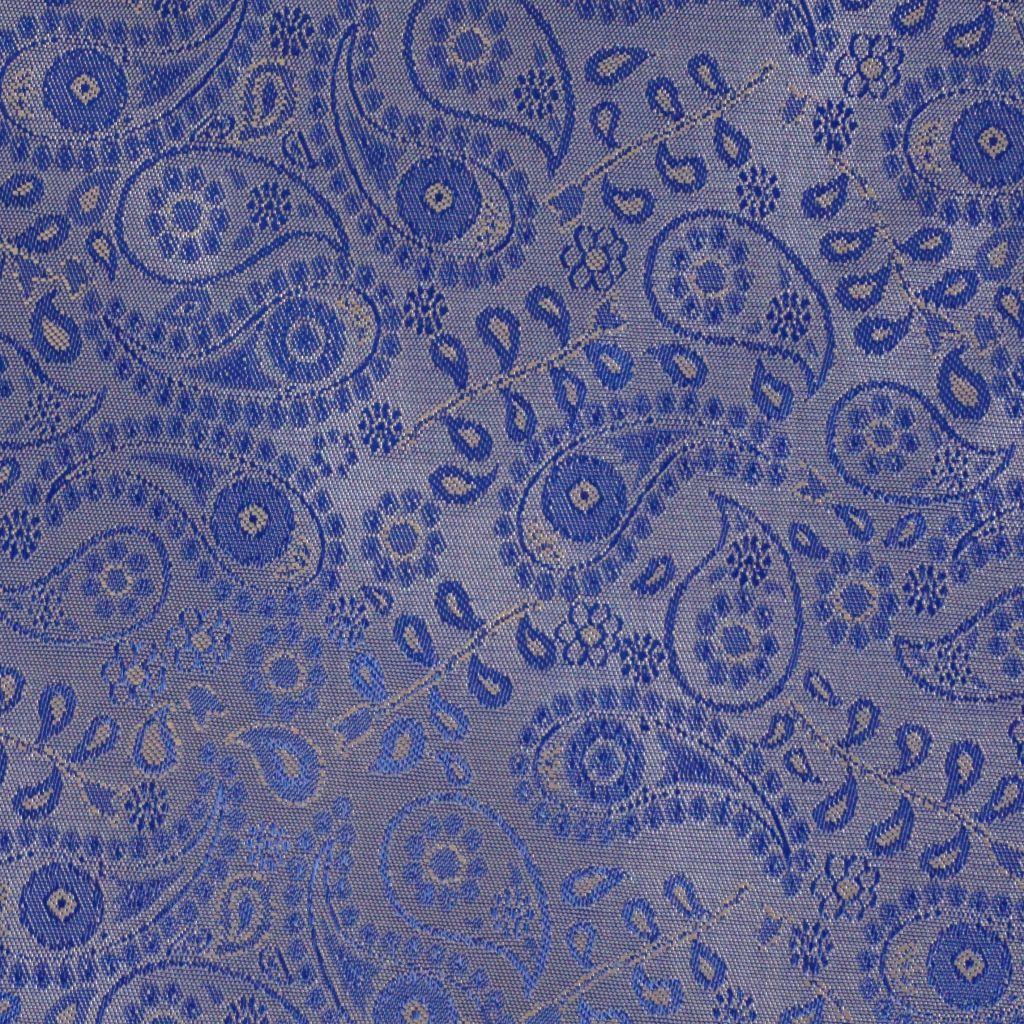 Futterstoff Paisley Viskosemix blaulila gold